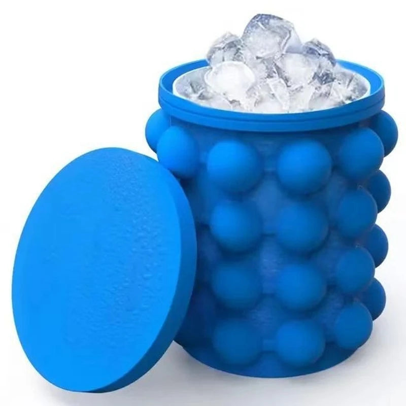 1Pc-Silicone Ice Maker Bucket Wine Ice Cooler Beer Portable Cabinet Space Saving Drinking Whiskey Freeze Kitchen Tools