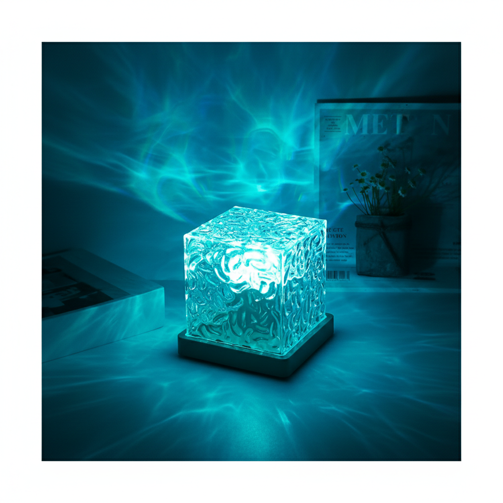 Ice Cube LED Lamp Banner